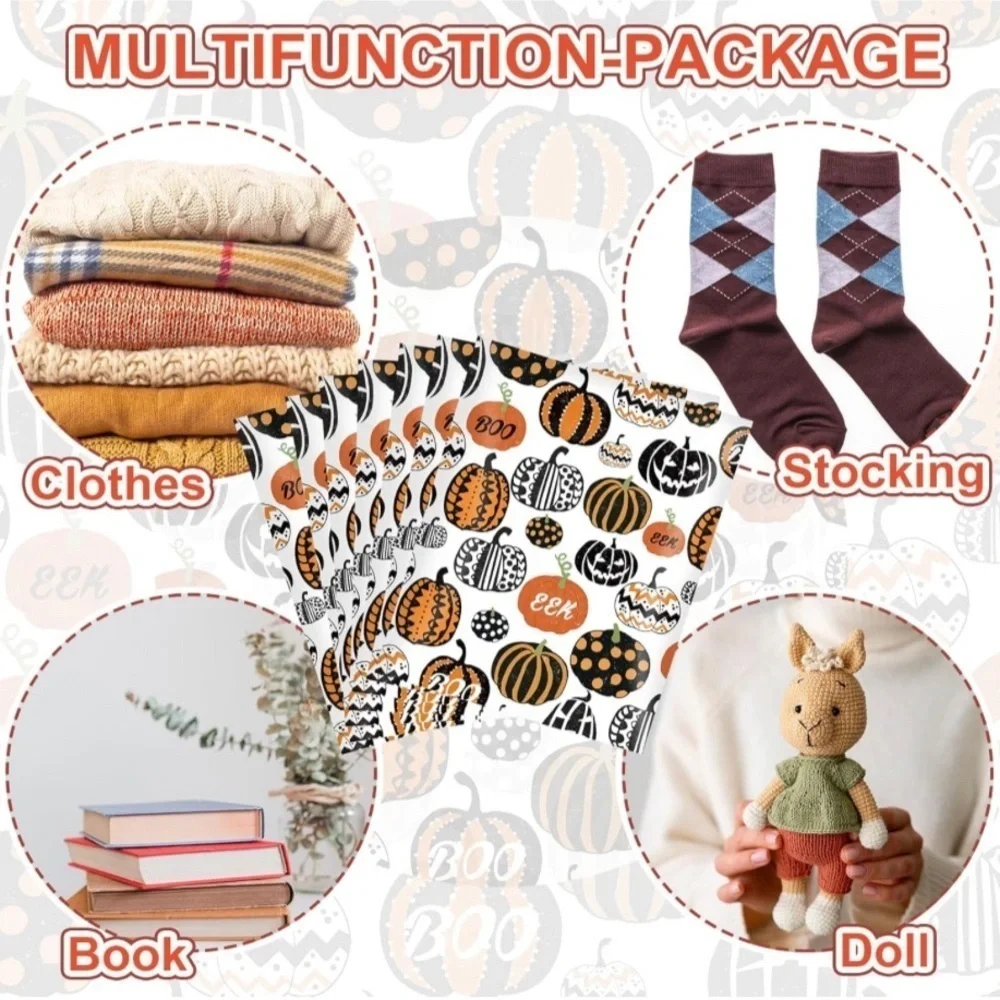 10 Count Polymailer Size Variety Bundle - HALLOWEEN (5/6x9 + 5/10x13)